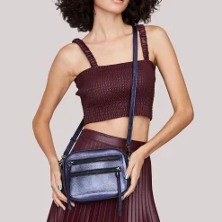 Discount Botkier Chelsea Camera Crossbody Metallic Ink
