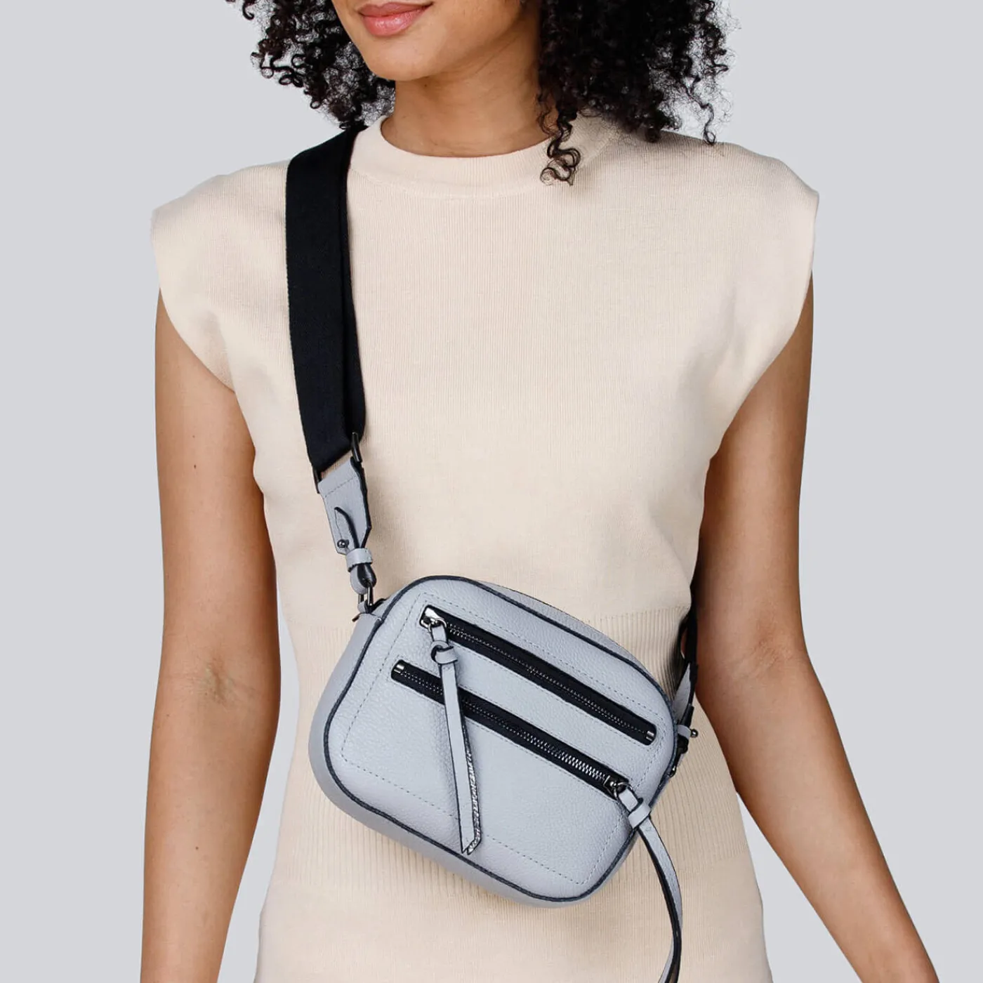 Cheap Botkier Chelsea Camera Crossbody Silver Grey