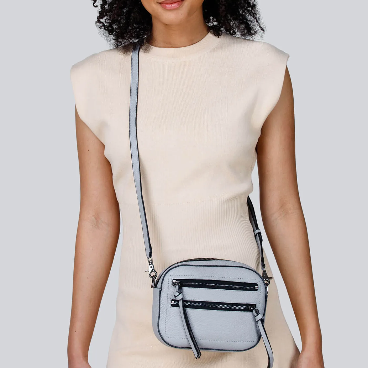 Cheap Botkier Chelsea Camera Crossbody Silver Grey