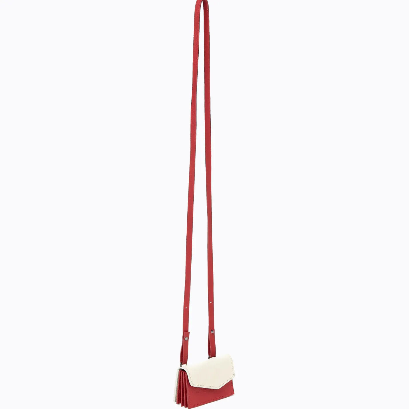 Fashion Botkier Cobble Hill Card Holder Crossbody Luscious Red Combo