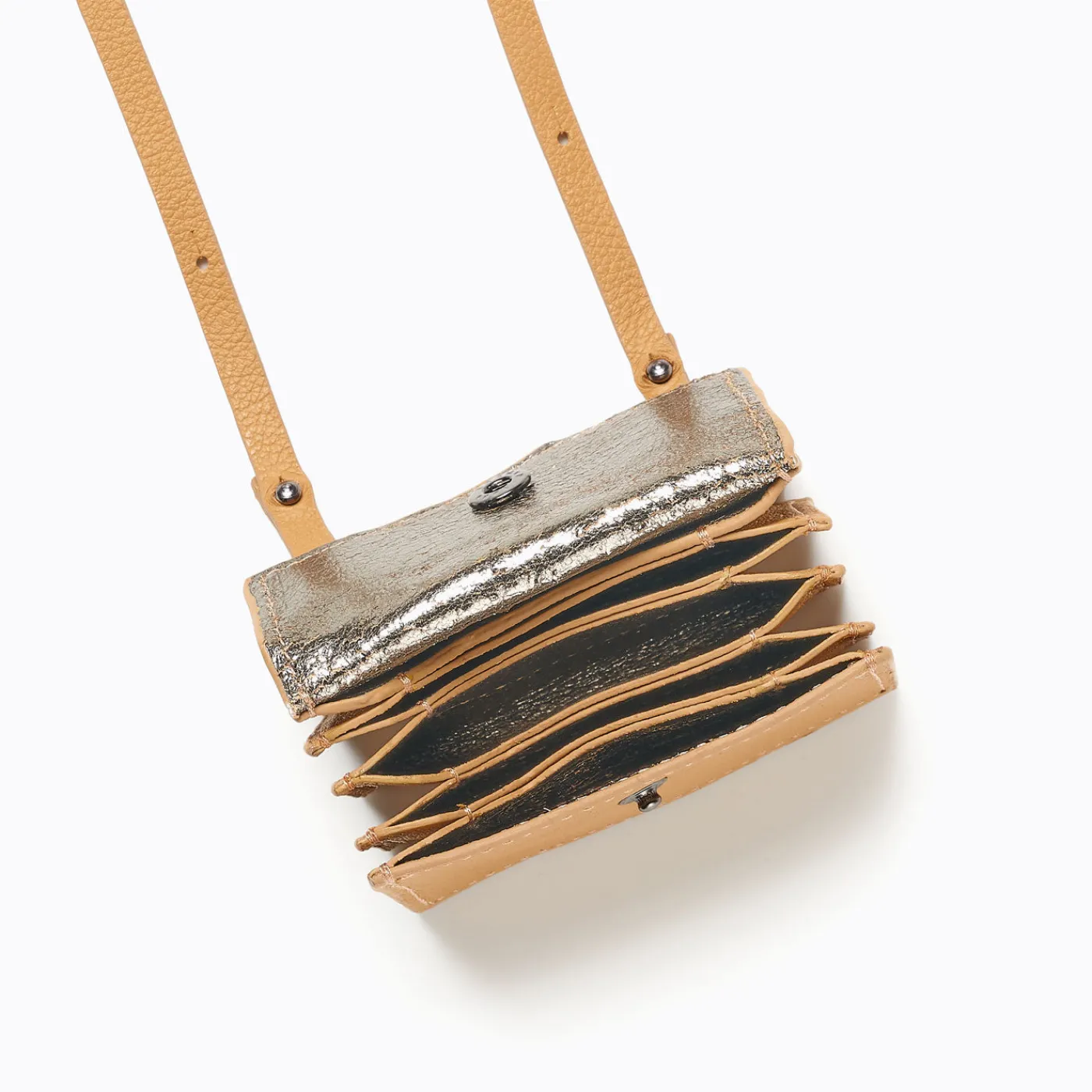 Cheap Botkier Cobble Hill Card Holder Crossbody Camel