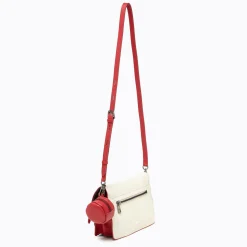 Fashion Botkier Cobble Hill Crossbody (With Keychain) Luscious Red Combo