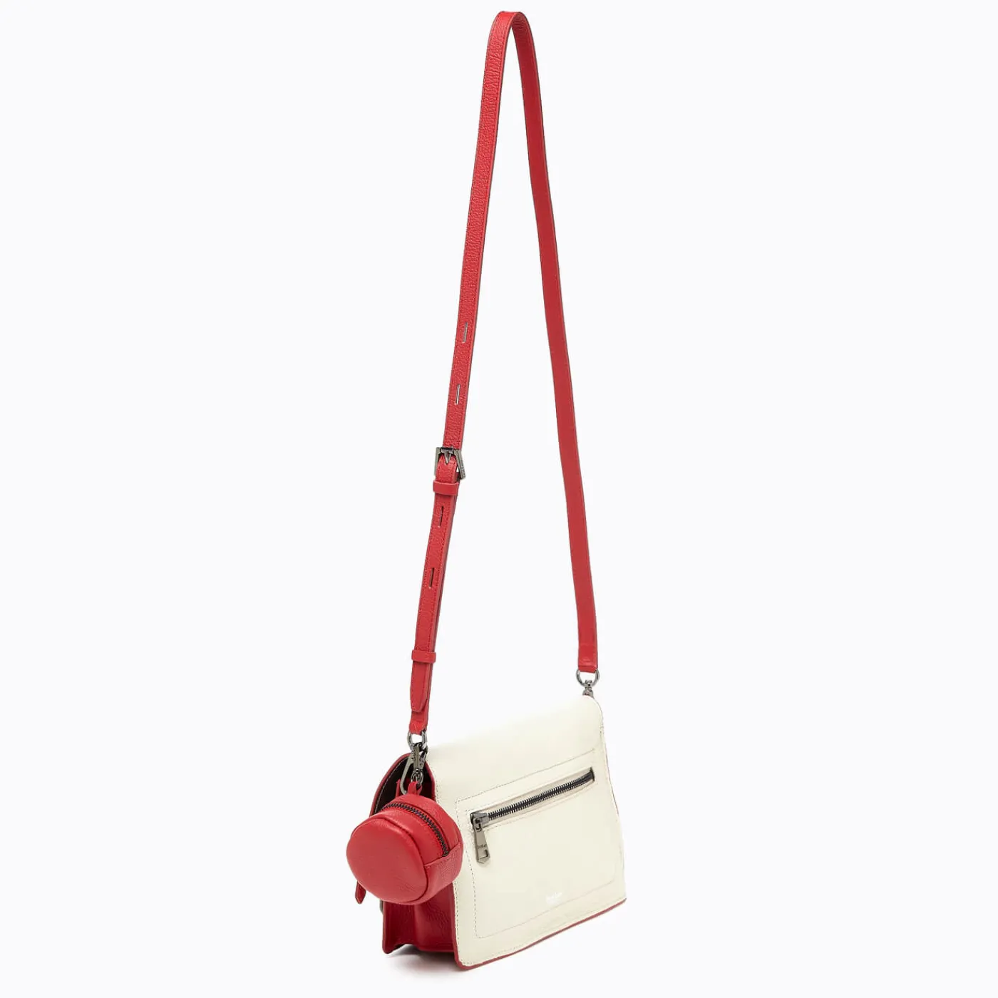 Fashion Botkier Cobble Hill Crossbody (With Keychain) Luscious Red Combo