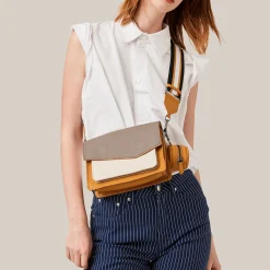 Outlet Botkier Cobble Hill Crossbody (With Keychain) Golden Truffle Combo