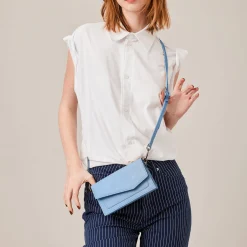 Cheap Botkier Cobble Hill Expander Crossbody Tranquil Blue