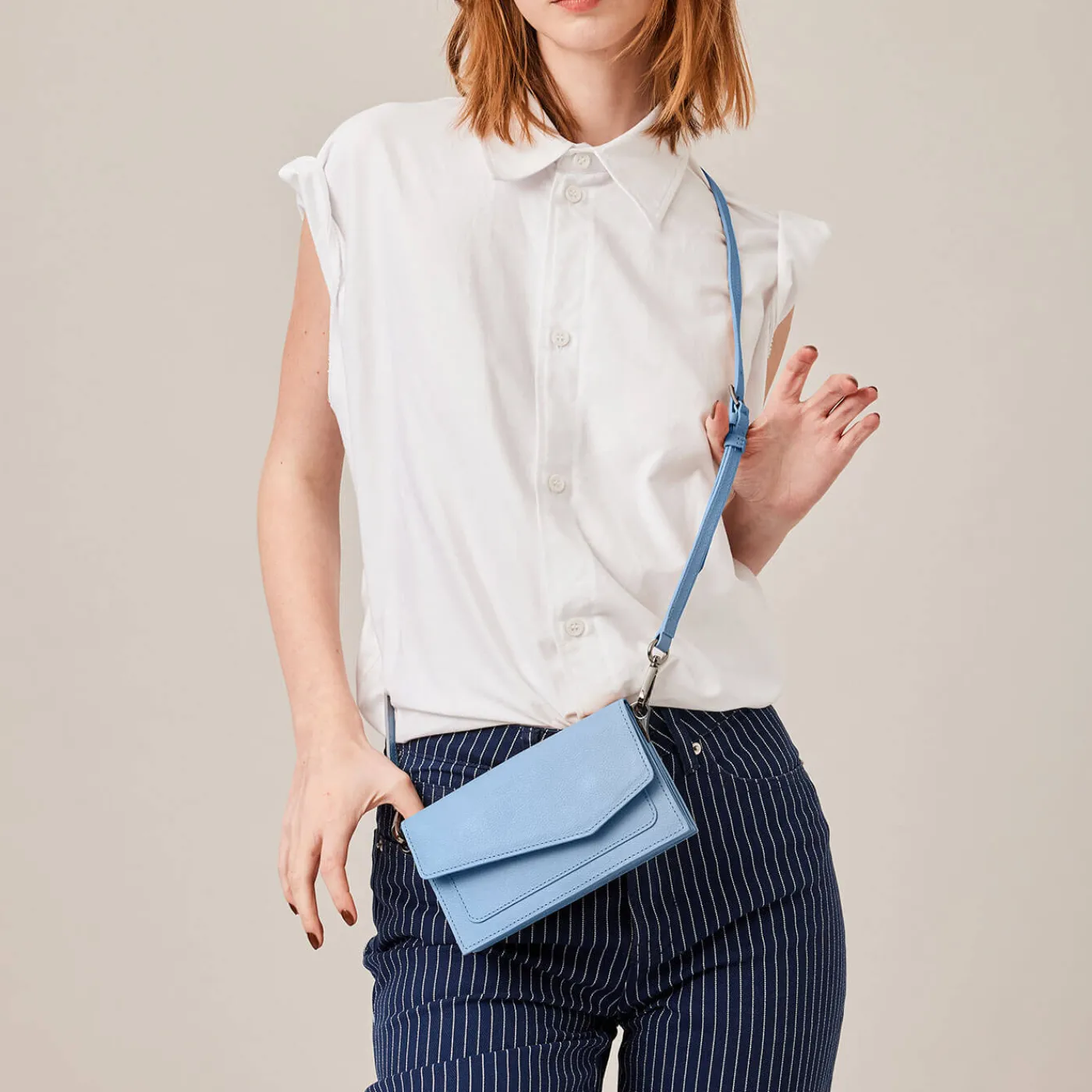 Cheap Botkier Cobble Hill Expander Crossbody Tranquil Blue