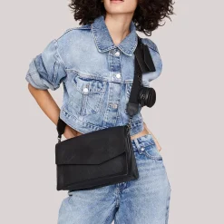 New Botkier Cobble Hill Flap Satchel Black