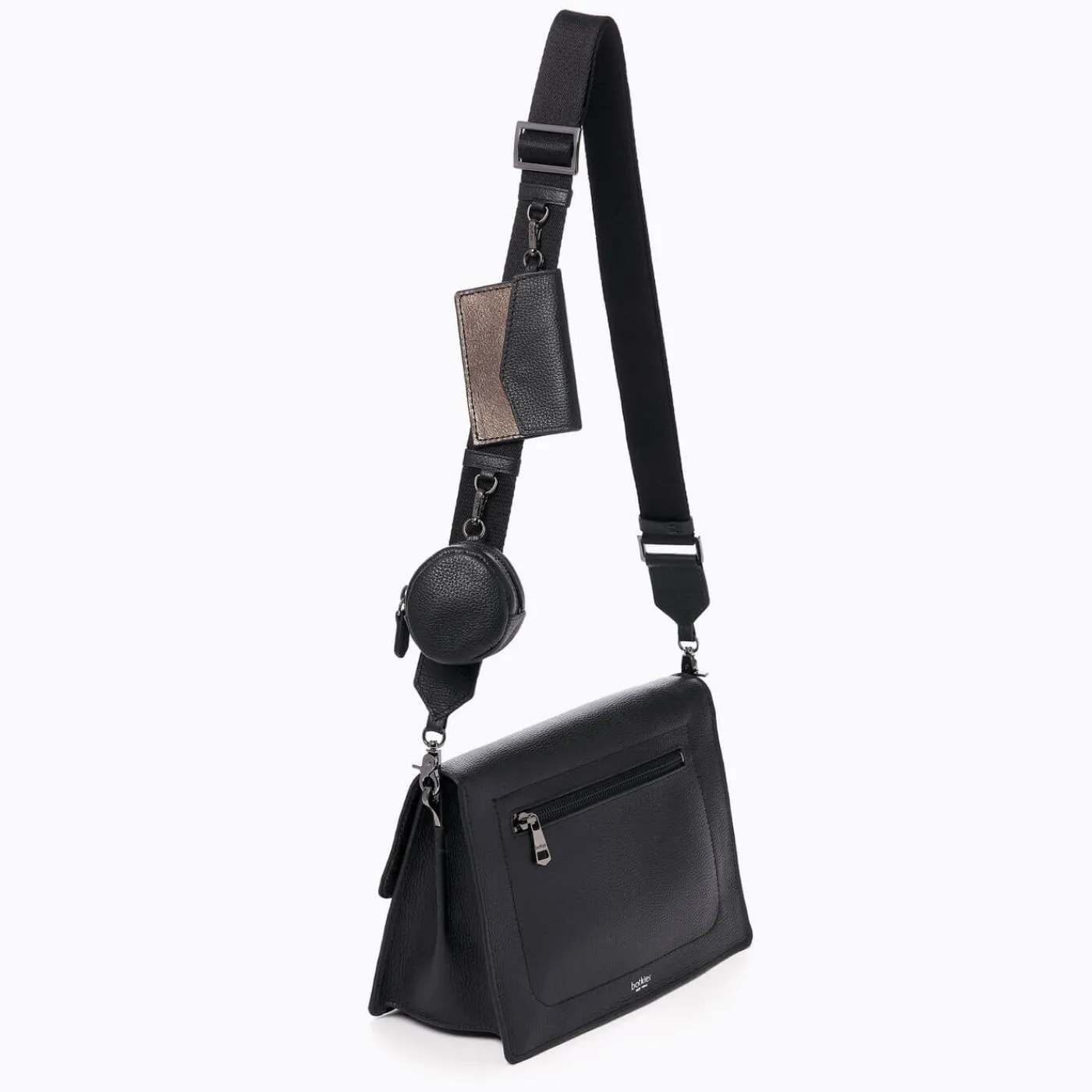 New Botkier Cobble Hill Flap Satchel Black