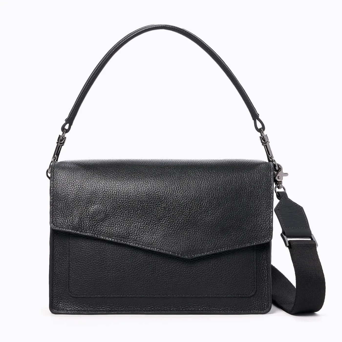 New Botkier Cobble Hill Flap Satchel Black