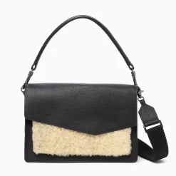 Outlet Botkier Cobble Hill Flap Satchel Shearling
