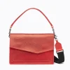 Sale Botkier Cobble Hill Flap Satchel Metallic Sunset
