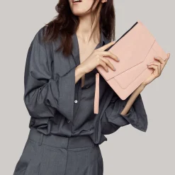 Online Botkier Cobble Hill Large Pouch Azzurro