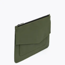 Best Sale Botkier Cobble Hill Large Pouch Army Green