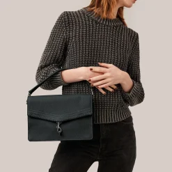 Best Sale Botkier Trigger Flap Satchel Black