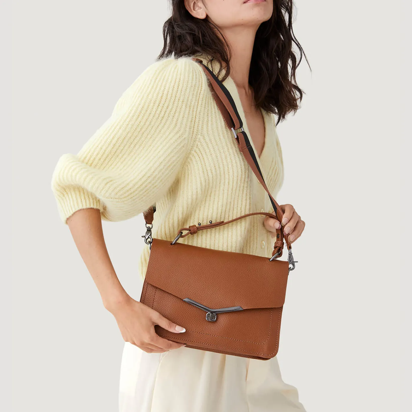 Clearance Botkier Valentina Flap Satchel Coffee