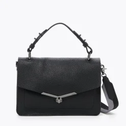 Outlet Botkier Valentina Flap Satchel Black