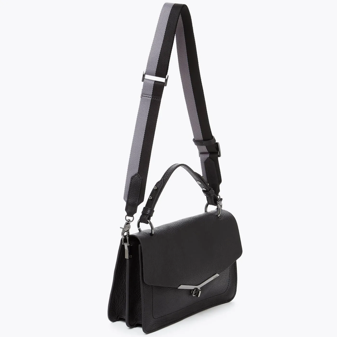 Outlet Botkier Valentina Flap Satchel Black