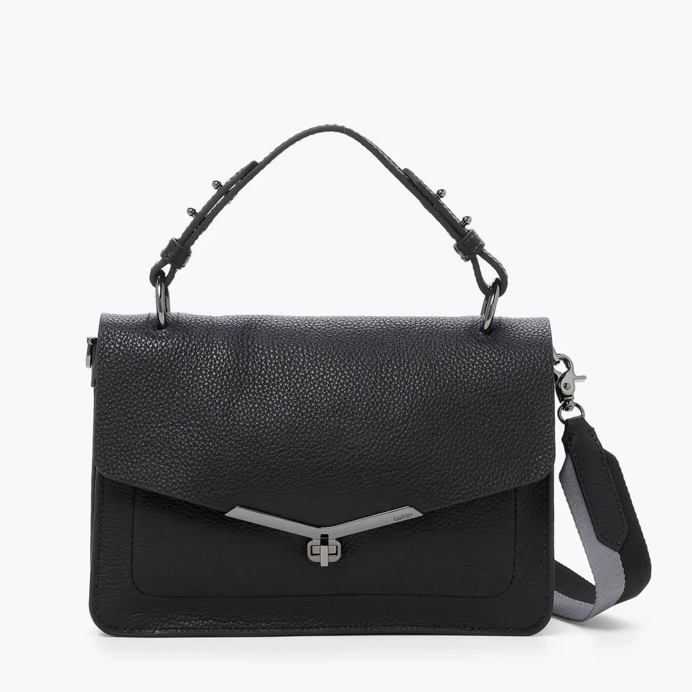 Outlet Botkier Valentina Flap Satchel Black