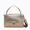 Best Sale Botkier Valentina Flap Satchel Metallic Gunmetal