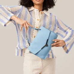 Cheap Botkier Valentina Flap Satchel Tranquil Blue