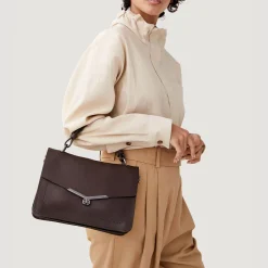 Sale Botkier Valentina Flap Satchel Chocolate
