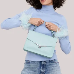 Clearance Botkier Valentina Flap Satchel Icy River