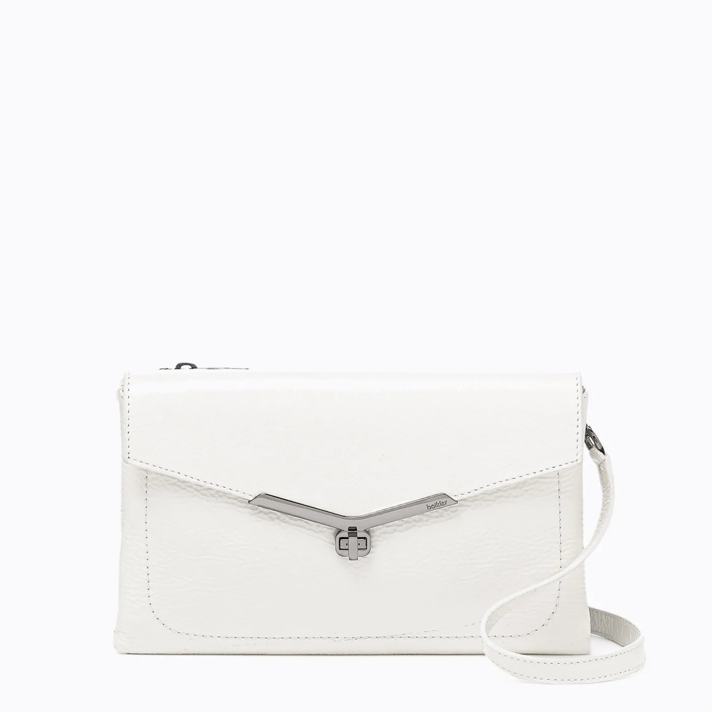 New Botkier Valentina Flat Crossbody Marshmallow Patent