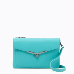 New Botkier Valentina Flat Crossbody Verdigris