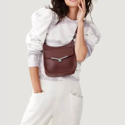 New Botkier Valentina Saddle Crossbody Malbec