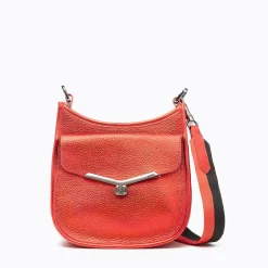 Clearance Botkier Valentina Saddle Crossbody Metallic Sunset
